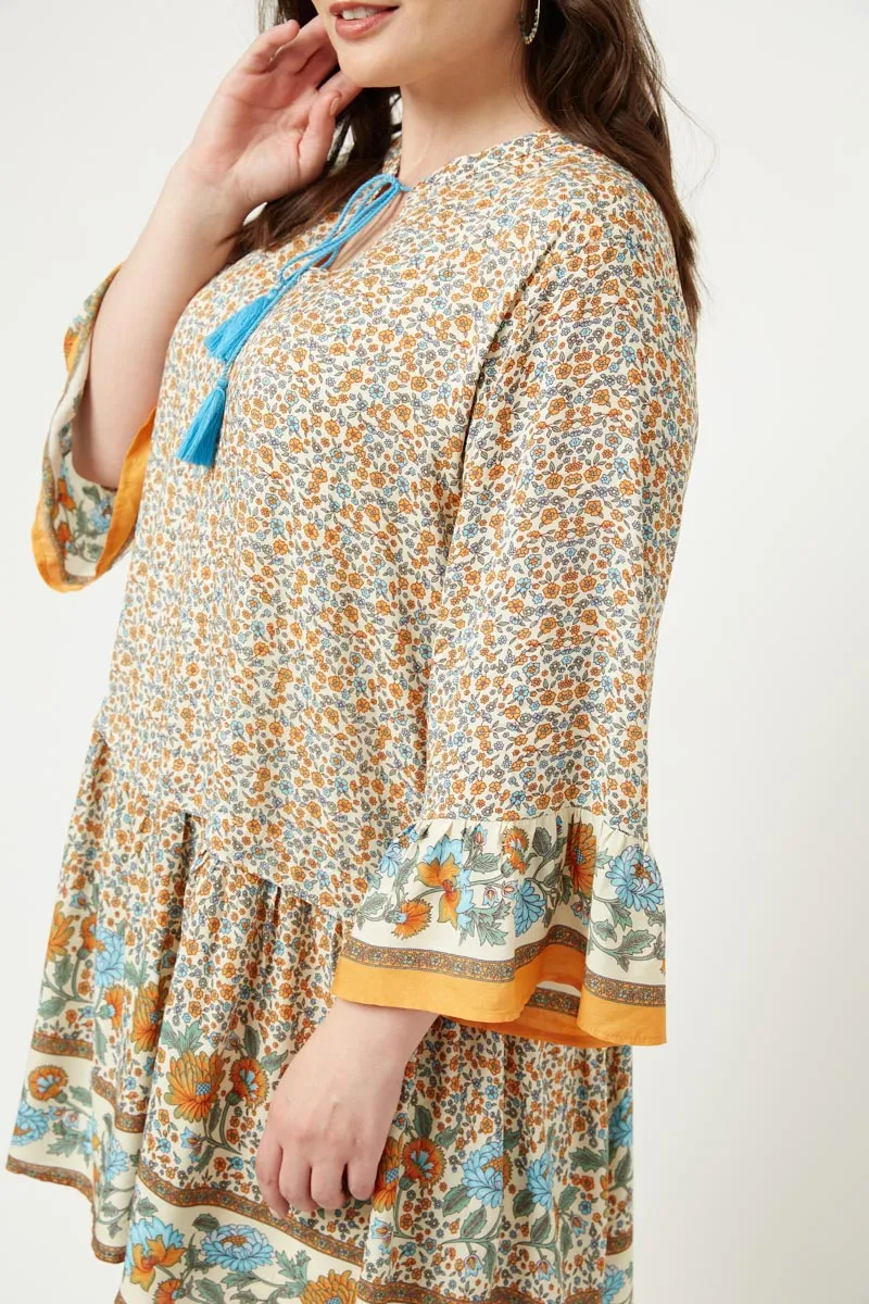 Plus Tassel Tunic Dress