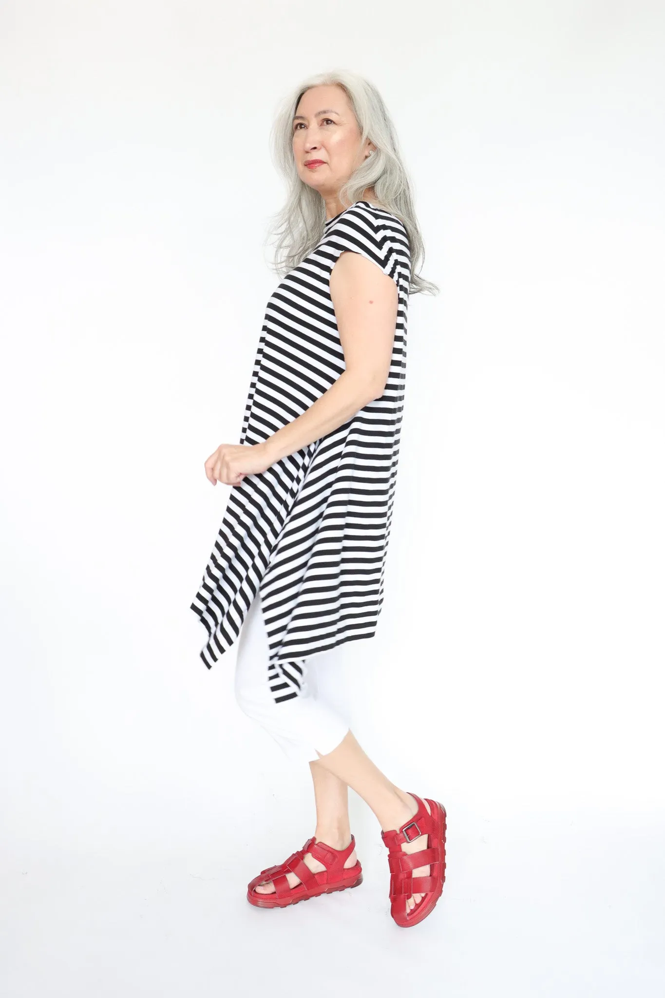 PLUSLAVIE PLÜ Striped Bat Top