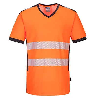 Portwest PW310 PW3 Hi Vis V-Neck T Shirt