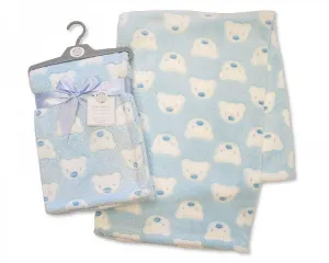 Printed Baby Wrap - Teddy - Sky - (BW-112-988S)