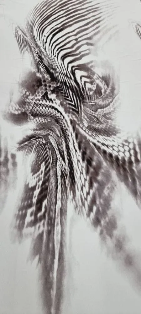 Printed Chiffon Mystic Waves