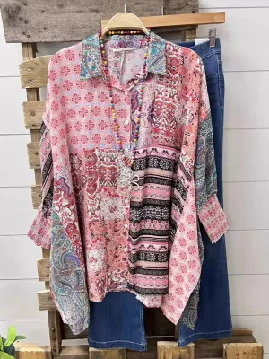 Printed Combo Tunic Shirt
