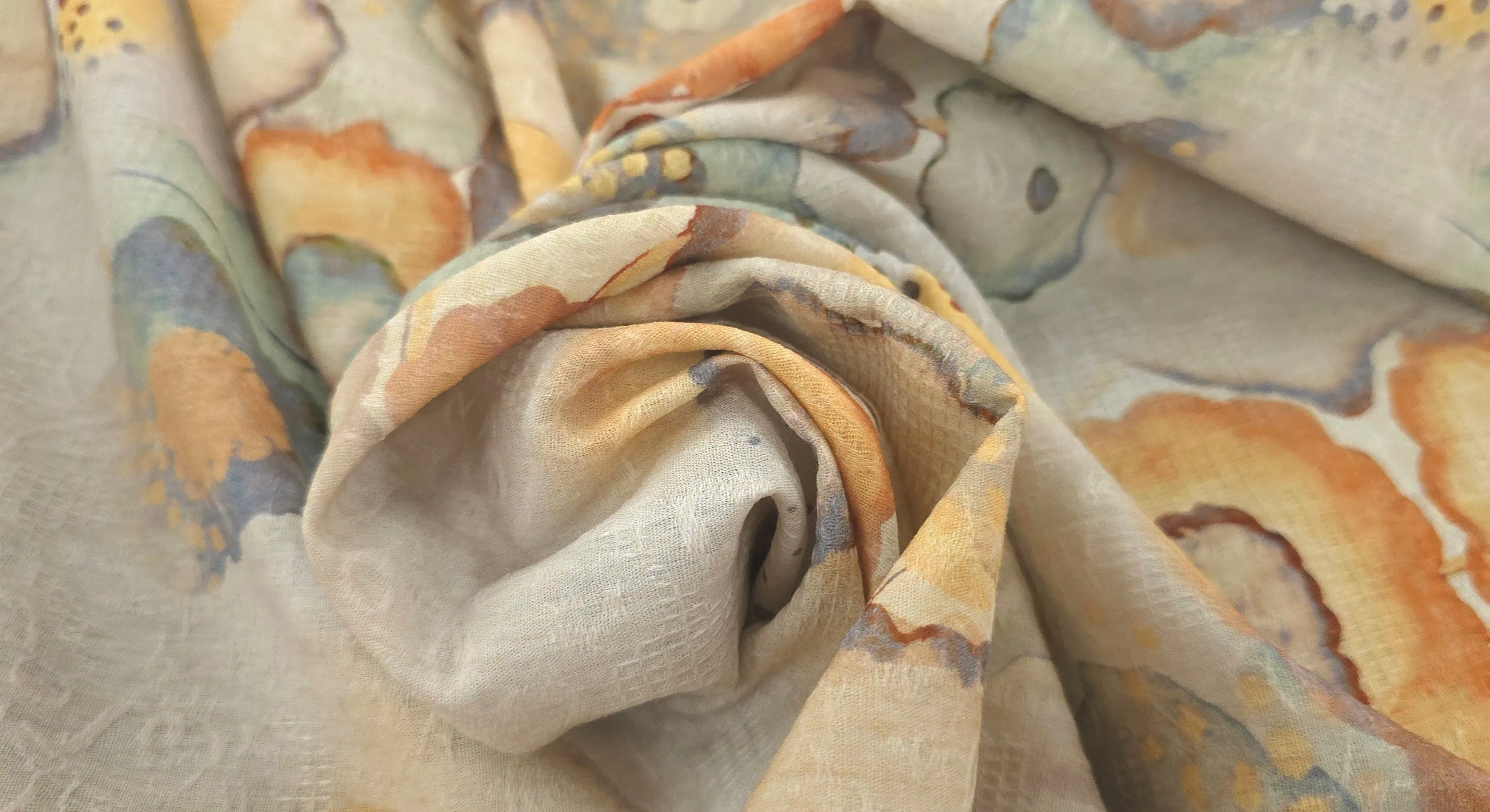 Printed Cotton Abstract Mirage