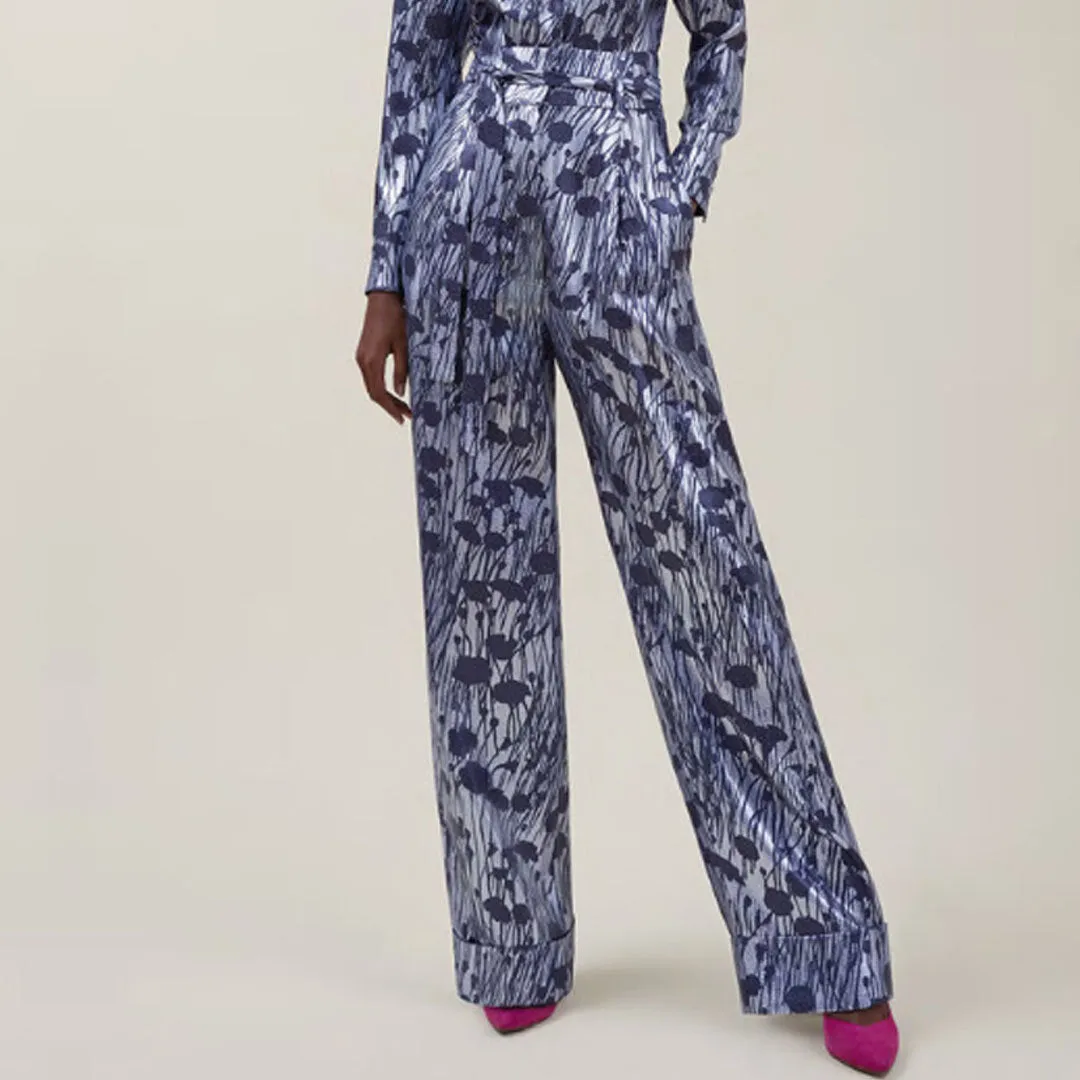 Printed Lamé Pant