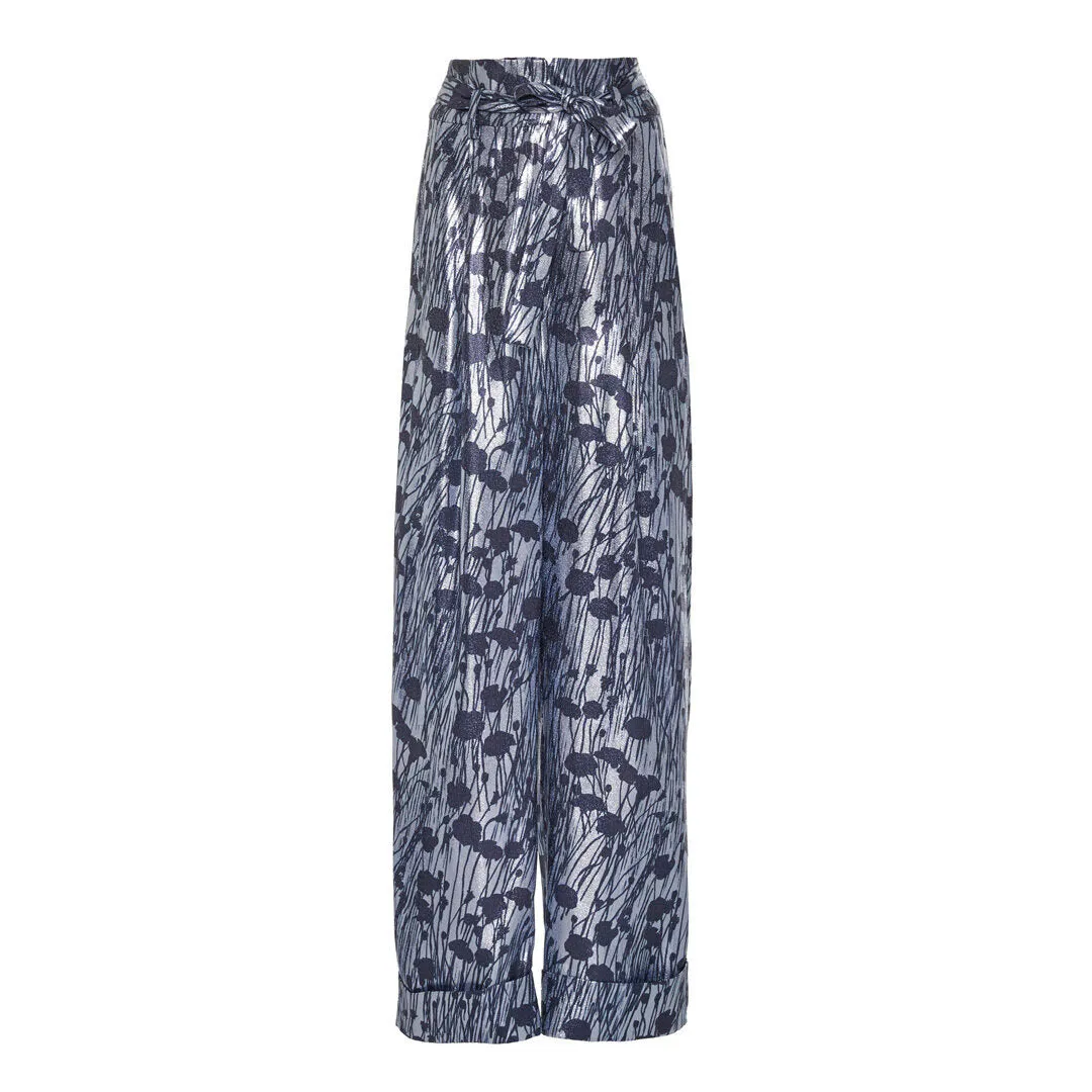 Printed Lamé Pant