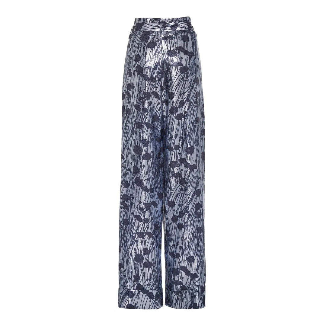Printed Lamé Pant