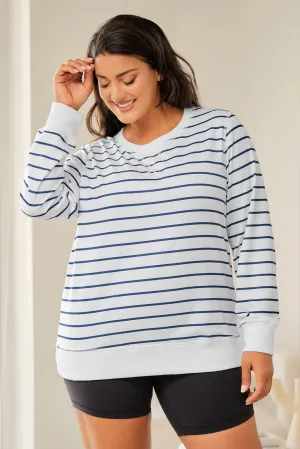 Printed Plus SIze Long Sleeve Top