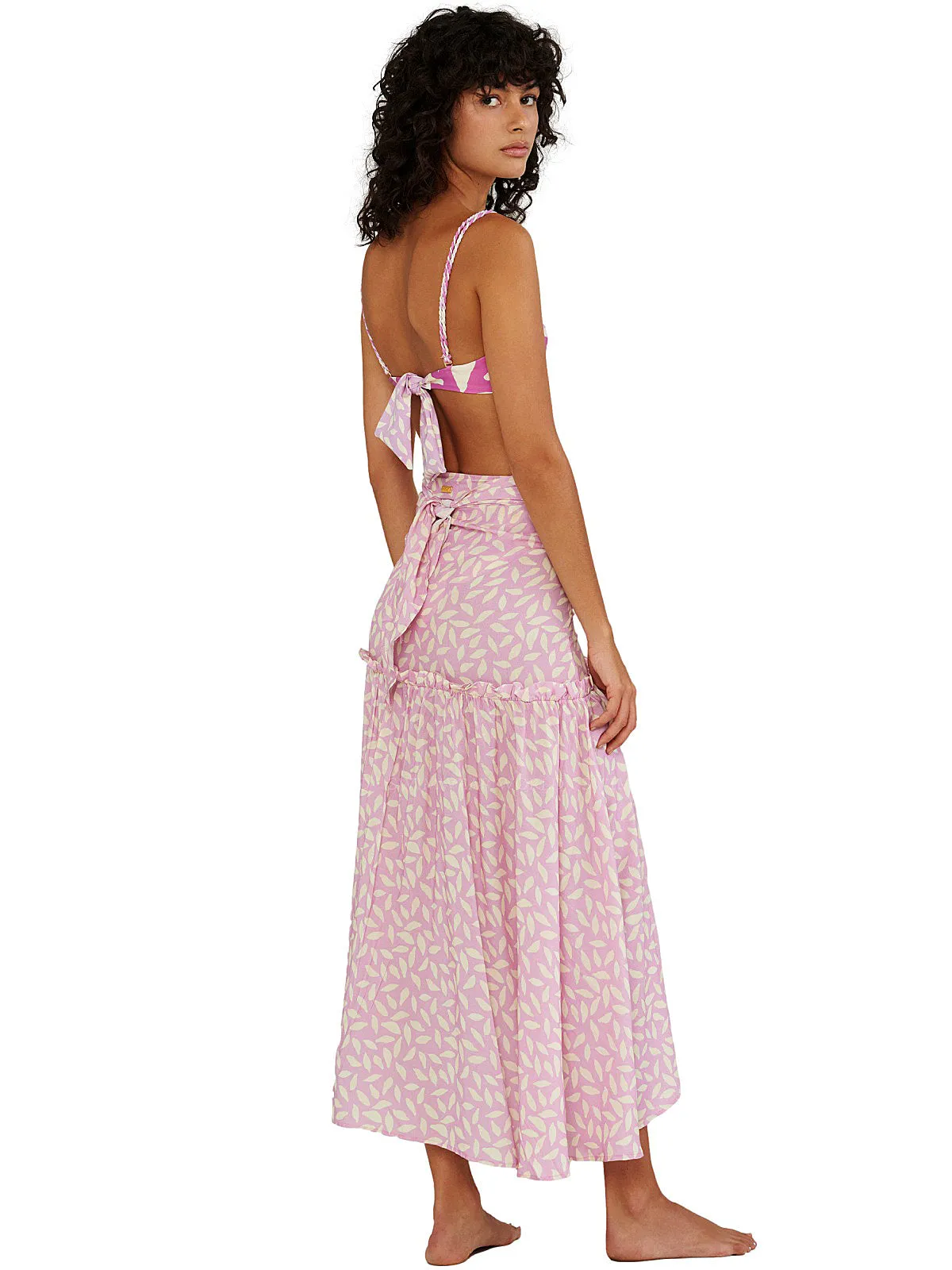 Printed Wrap Long Pareo ::RET