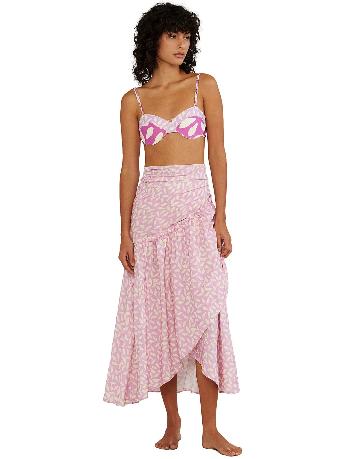 Printed Wrap Long Pareo ::RET