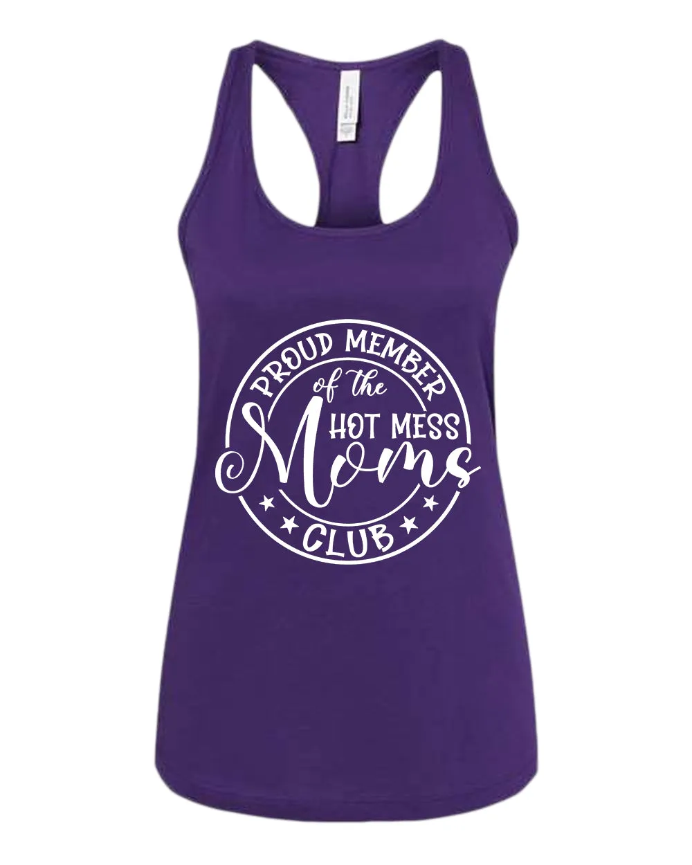 Proud member of the hot mess moms club tank top
