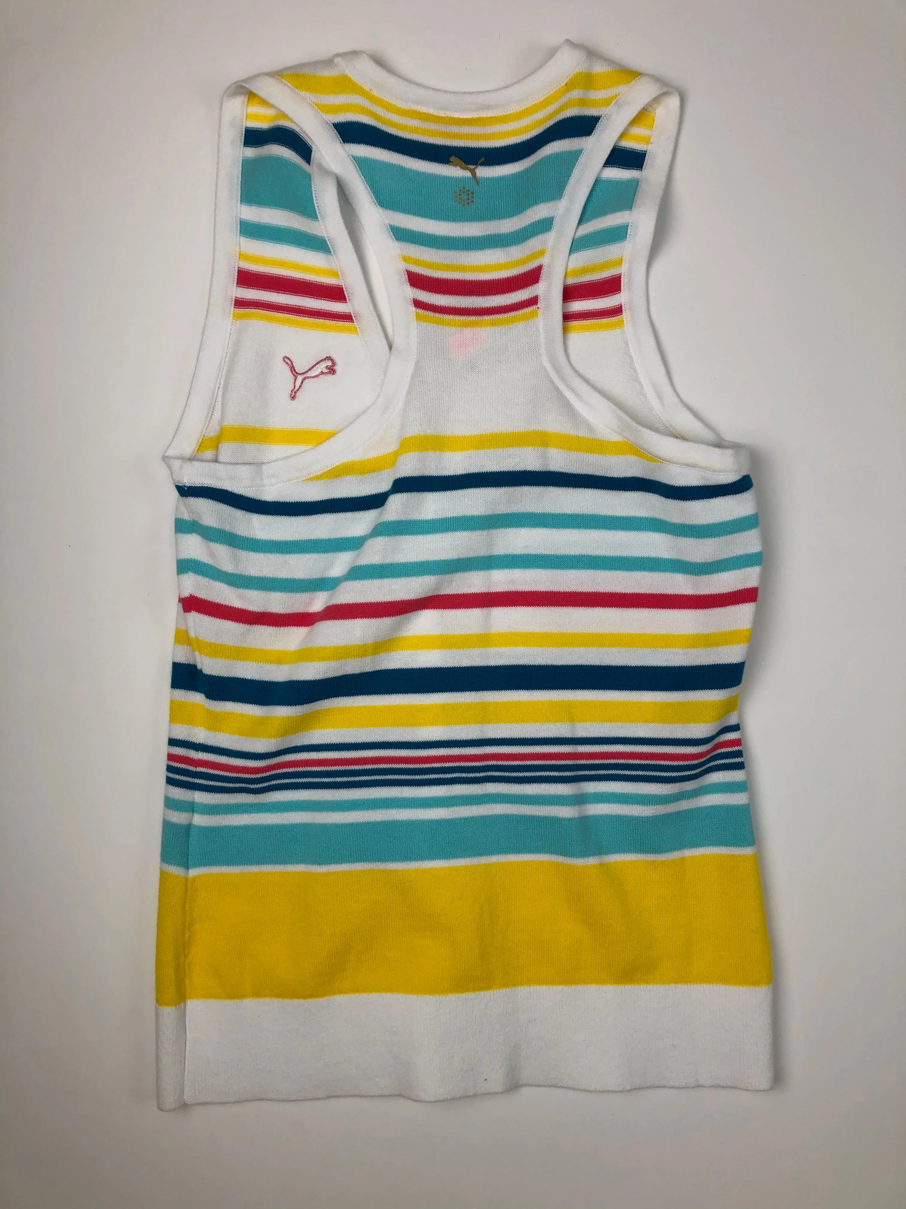 Puma Sleeveless Golf Striped Sweater Vest