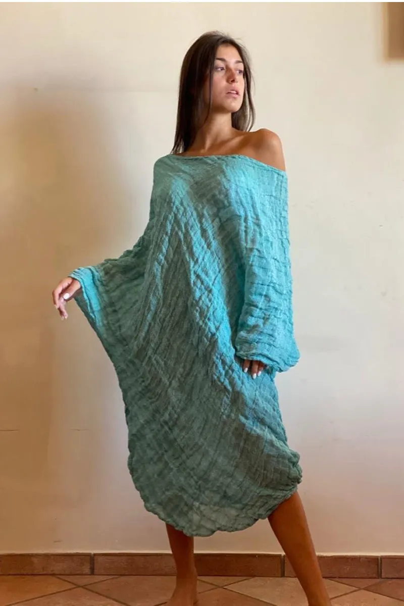 Pure Linen Positano Athena Tunic Dress Multiple Colors