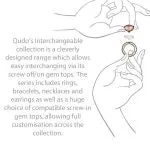 Qudo London 8mm Rose Gold Topper - Silk