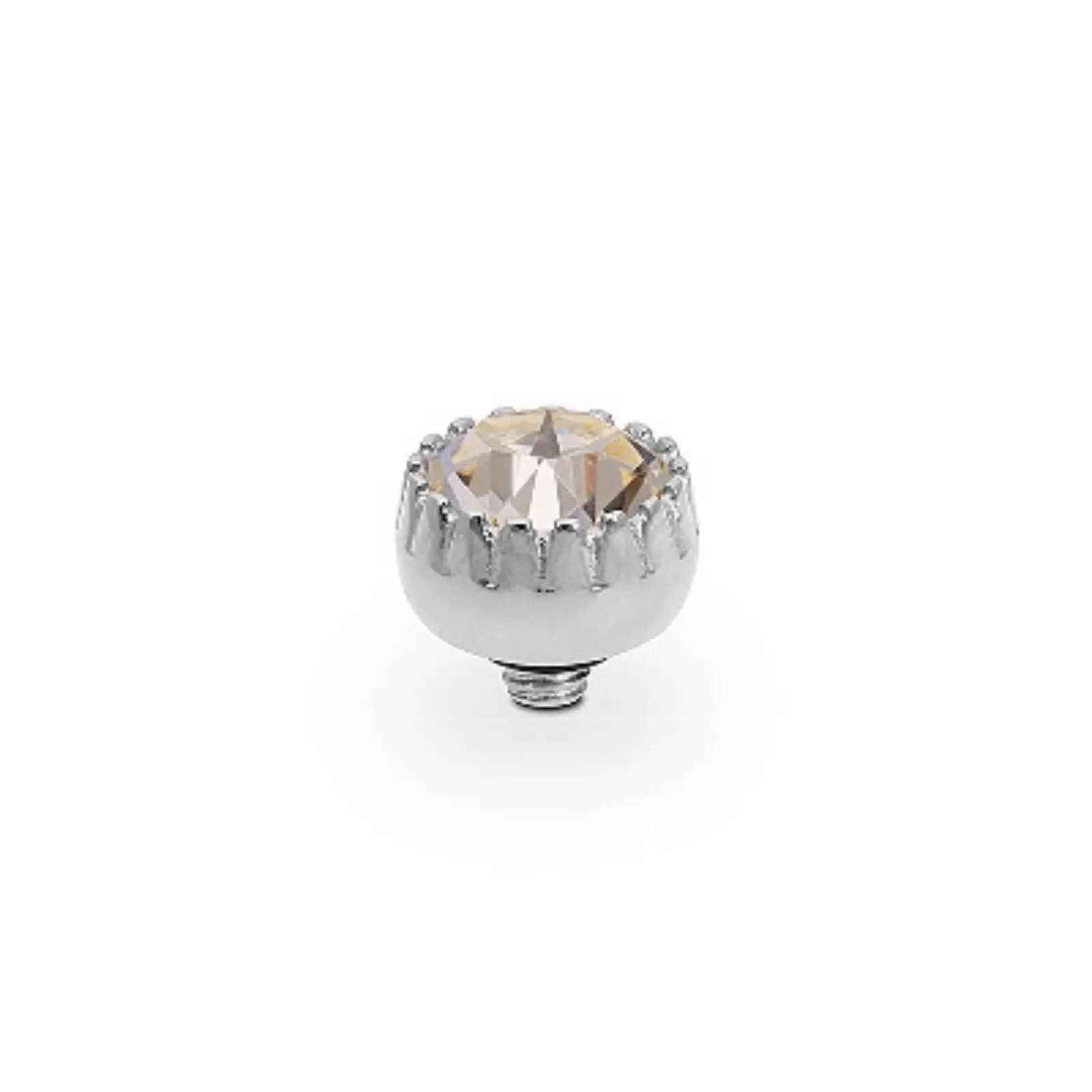 Qudo London 8mm Silver Topper - Silk