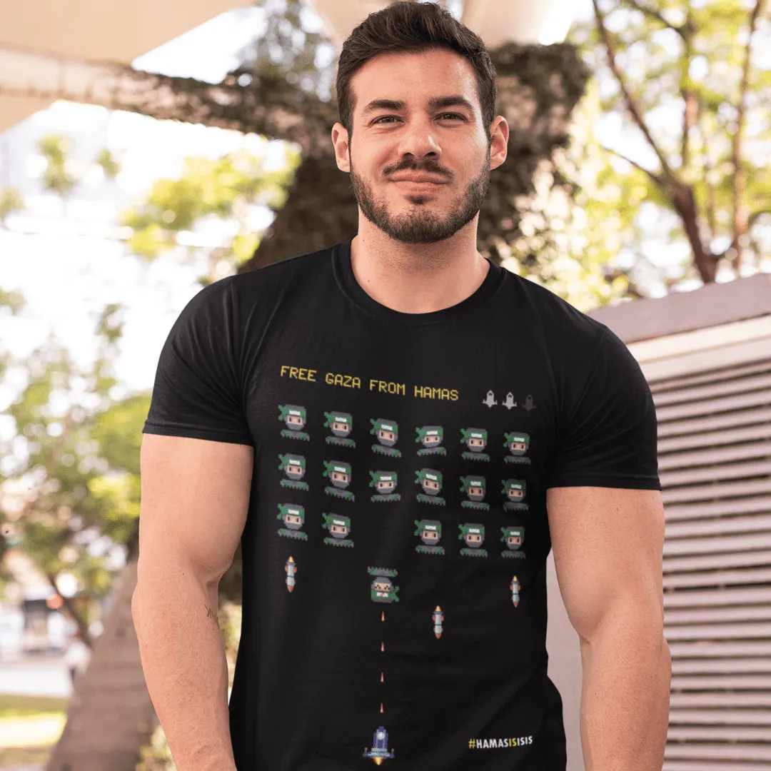 "Gaza Invasion" Black T-shirt for Men
