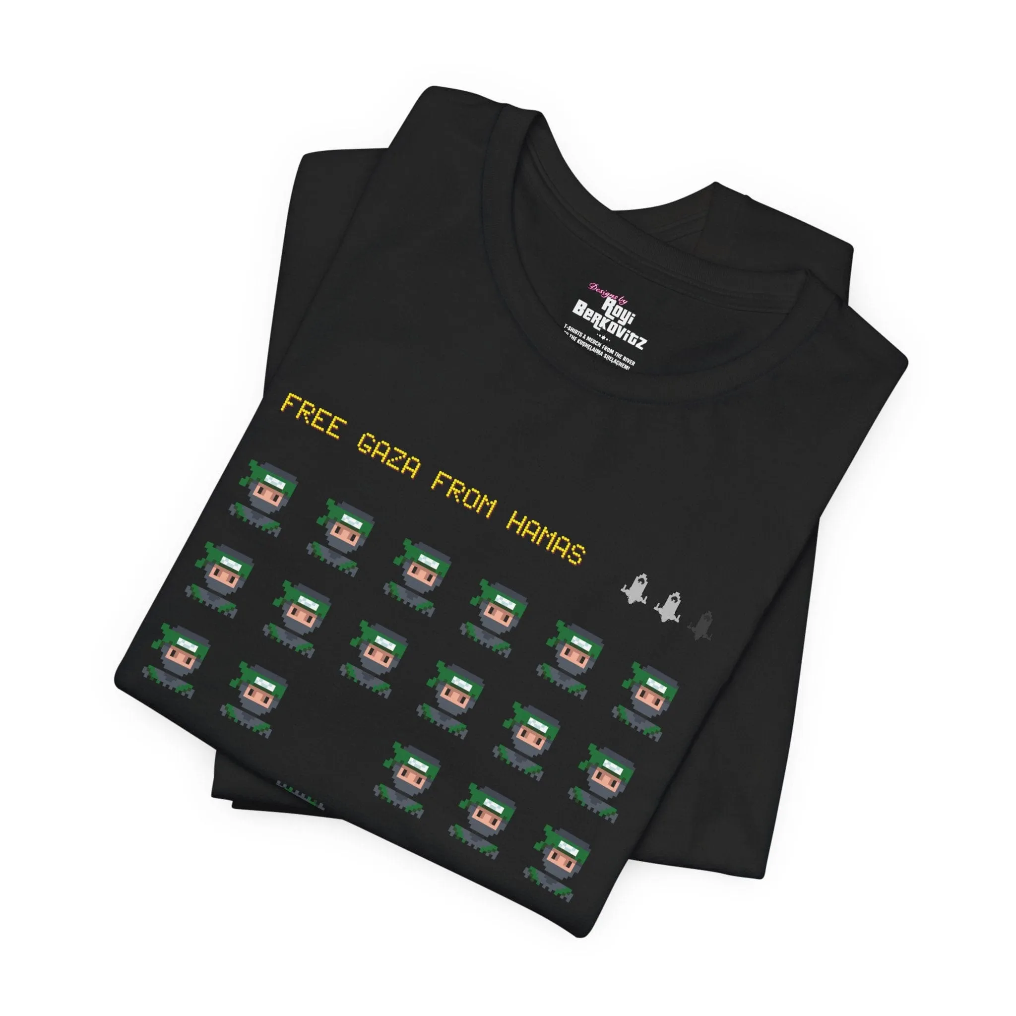 "Gaza Invasion" Black T-shirt for Men