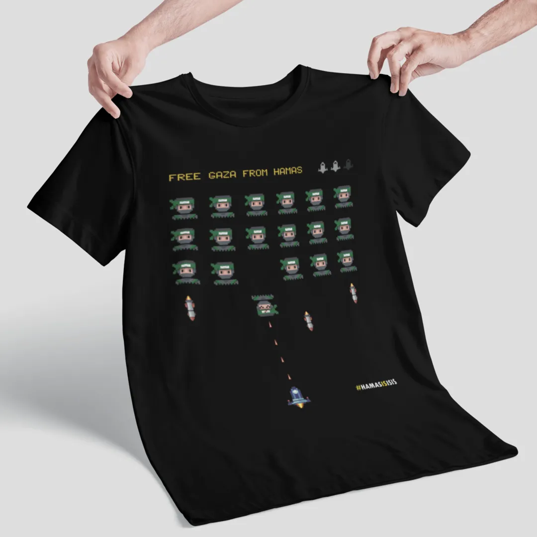 "Gaza Invasion" Black T-shirt for Men
