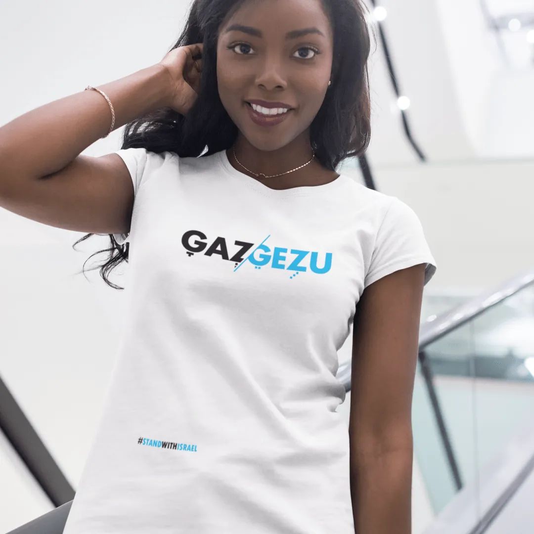 "Gazgezu" White Custom T-Shirt for Women