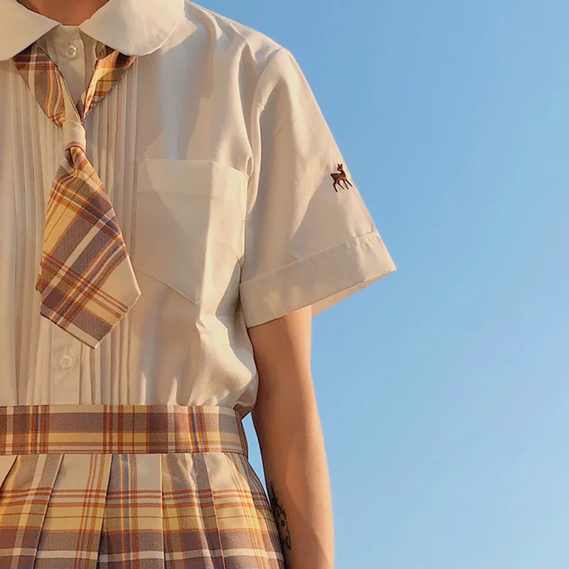 "JK FOREST FAWN EMBROIDERED" SHIRT N081403
