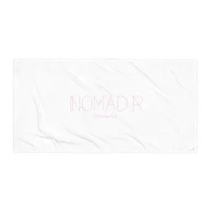"NOMAD'R- WHITE/PINK" Towel