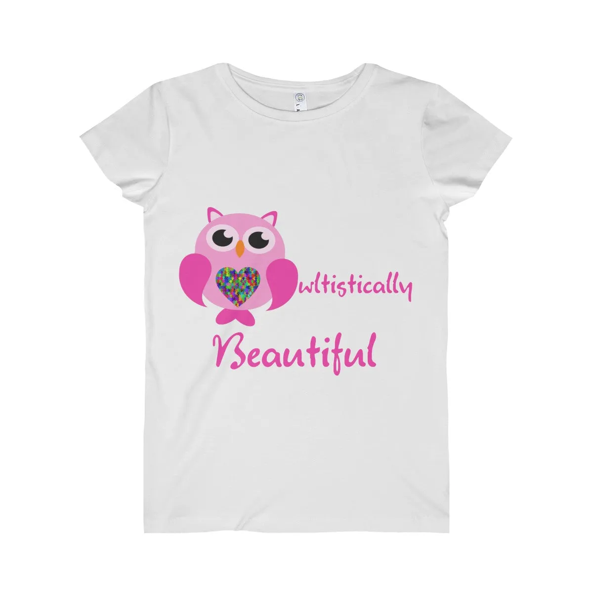 "Owltistically Beautiful" Autistic Women's Fine Jersey Tee