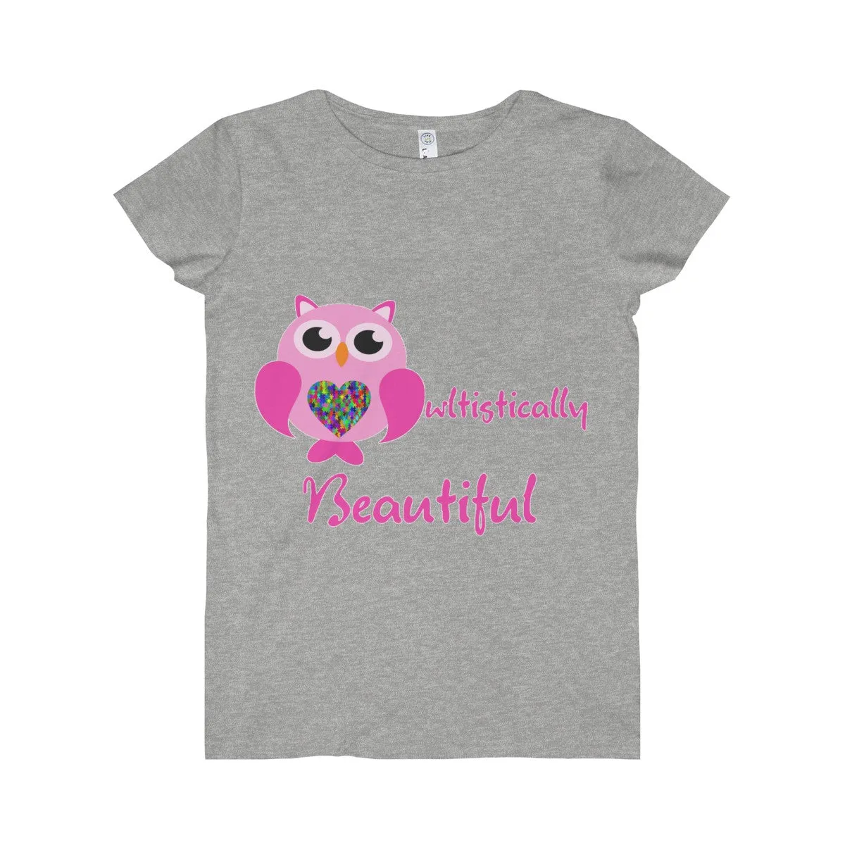 "Owltistically Beautiful" Autistic Women's Fine Jersey Tee