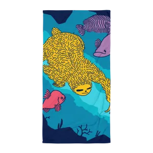 "Swimming Sloth" Towel