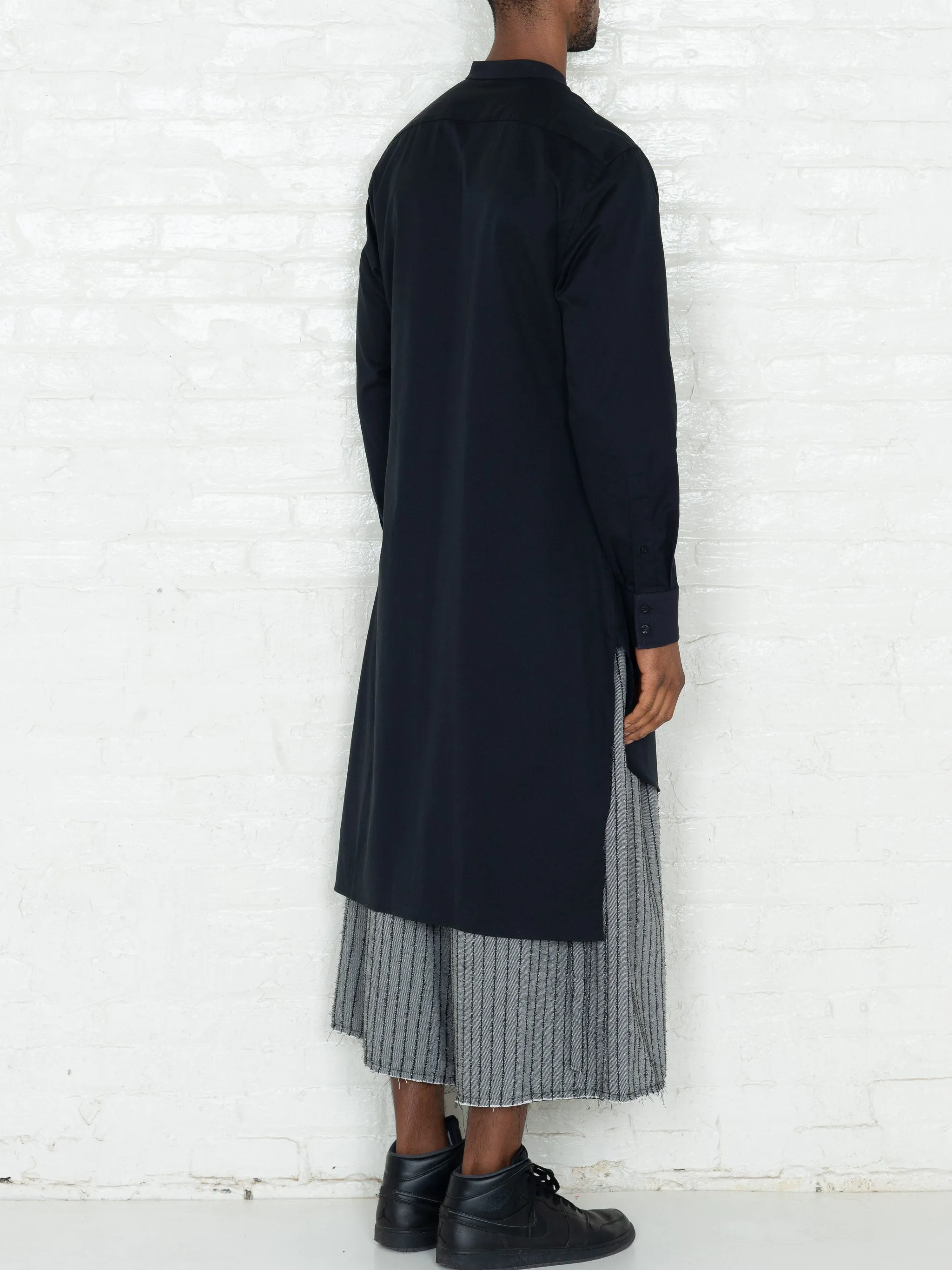 "The Essential" Long Tunic Shirt in Black