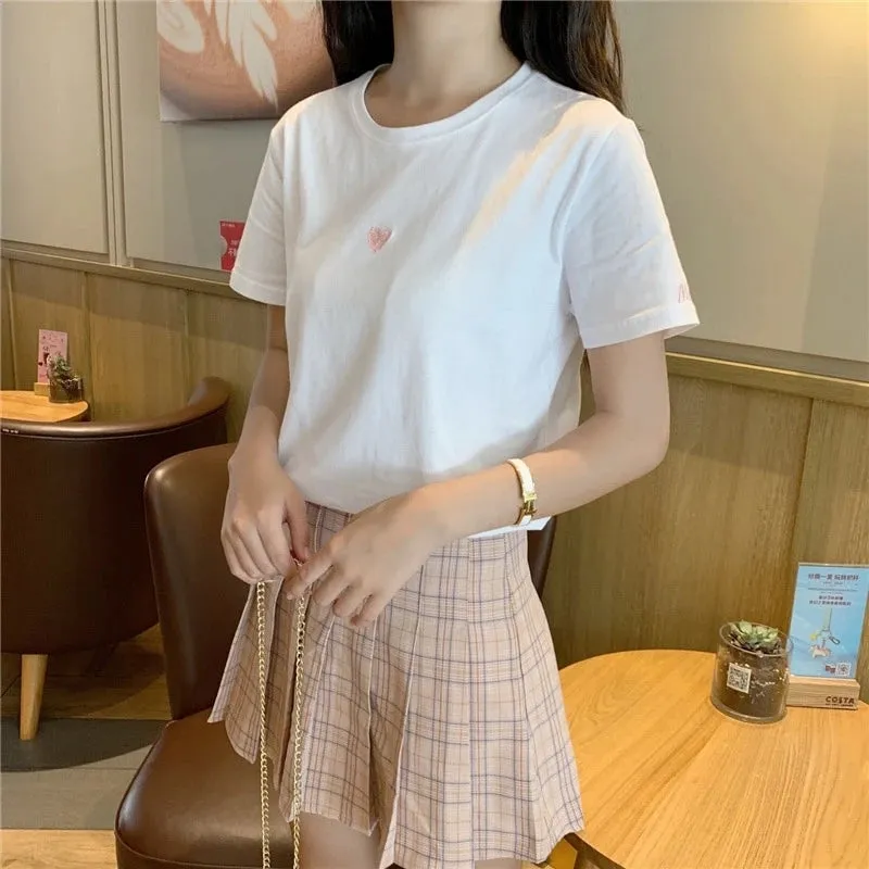 "WEEK EMBROIDERED CANDY "T-SHIRT N072903