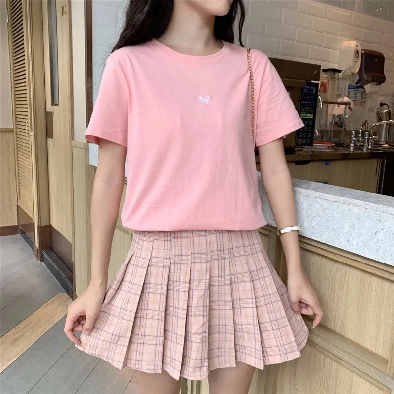 "WEEK EMBROIDERED CANDY "T-SHIRT N072903