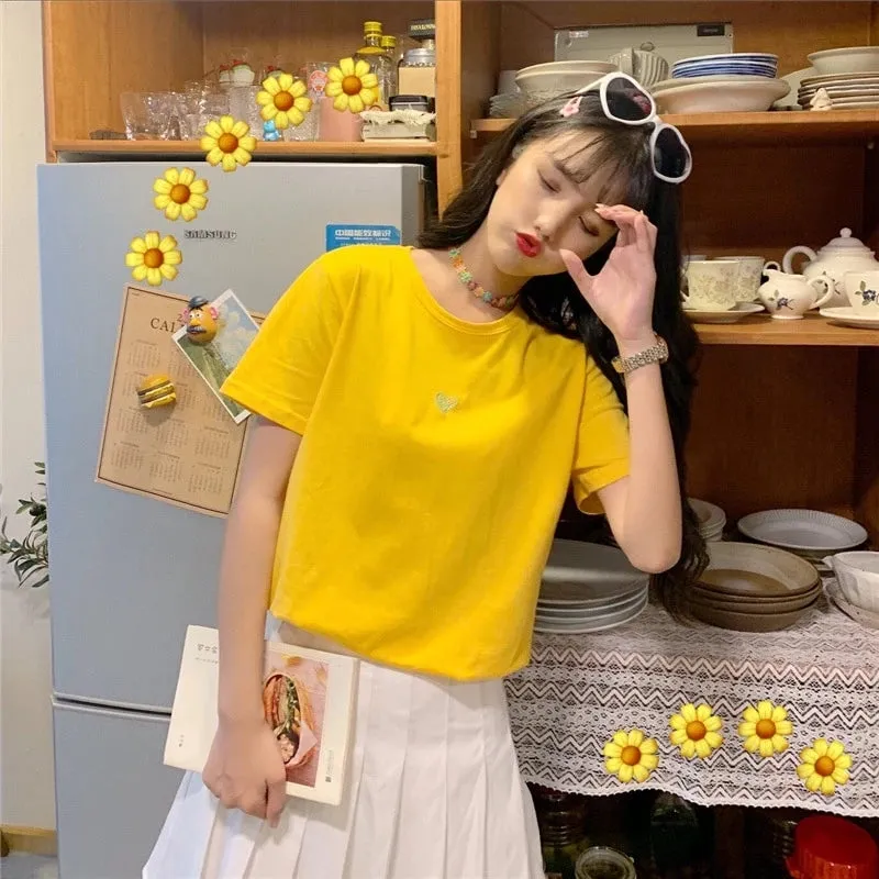 "WEEK EMBROIDERED CANDY "T-SHIRT N072903