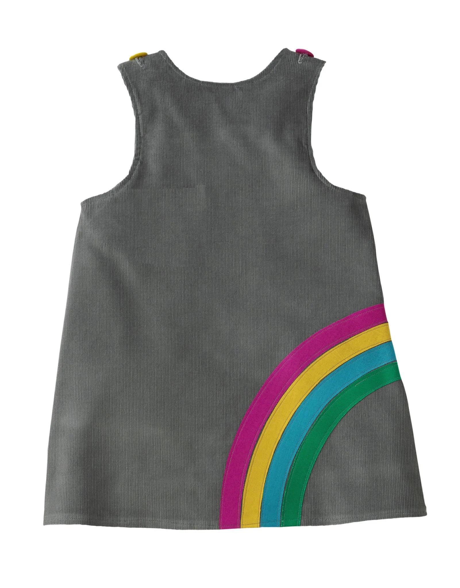 Rainbow cord jumper dress