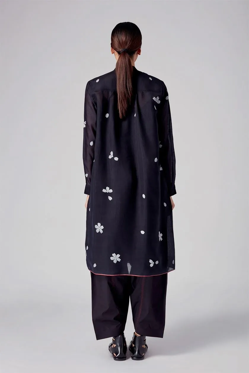 Rajesh Pratap Singh   I   Unai pintuck tunic  Black  8WJ-71 B  Women classic collection