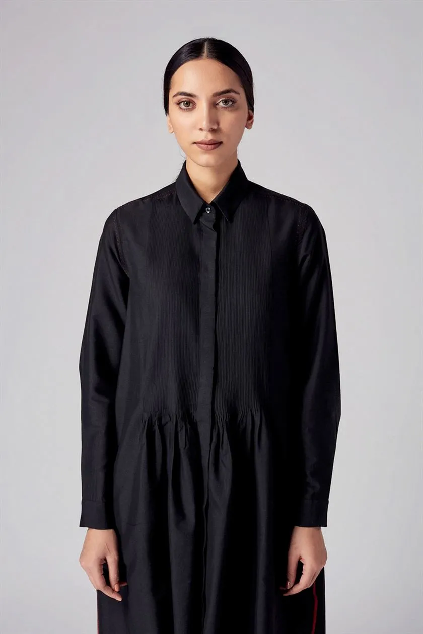 Rajesh Pratap Singh   I   Vira pintuck dress  Black  4SC-17/4KT B  Women classic collection
