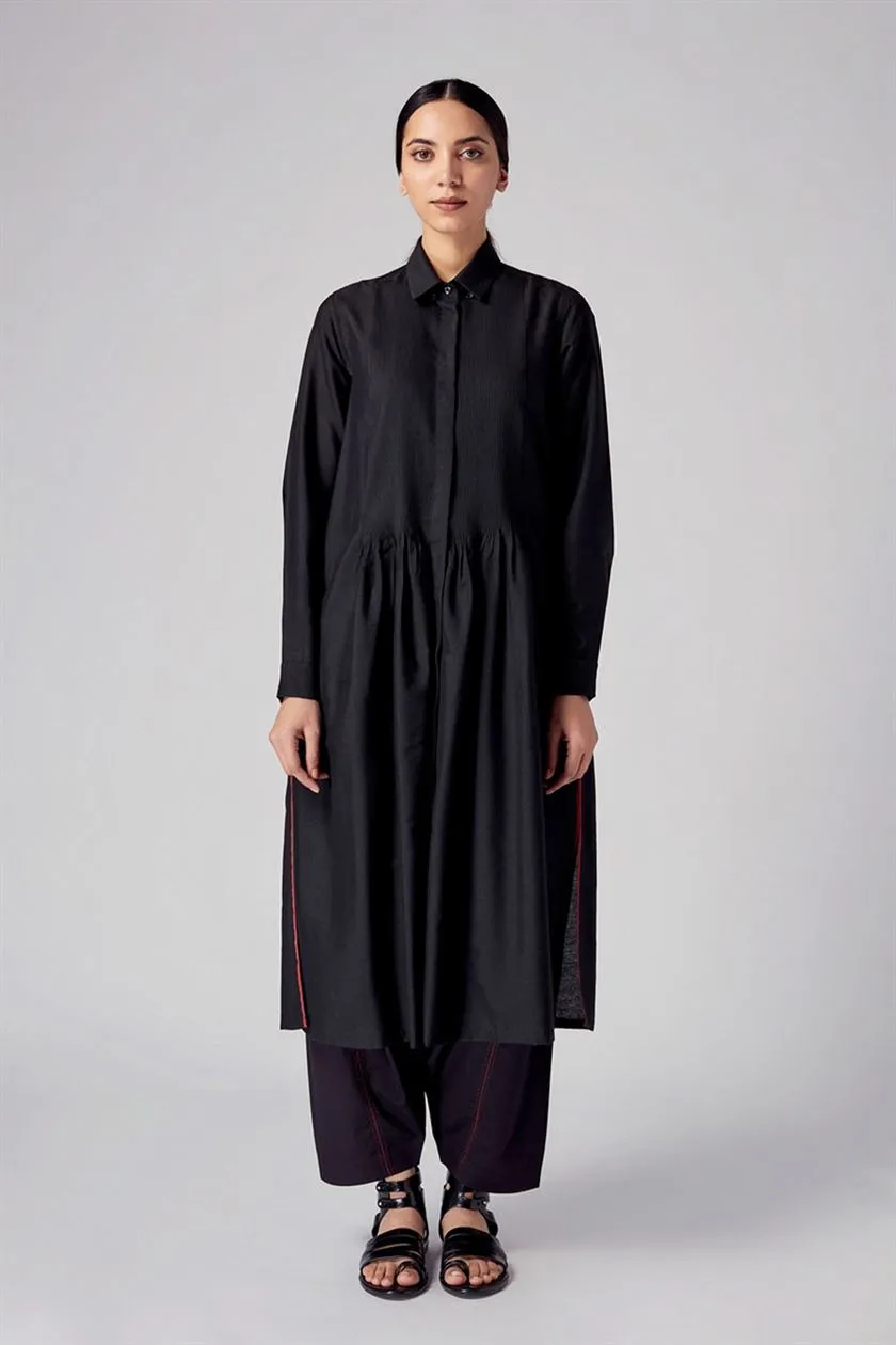 Rajesh Pratap Singh   I   Vira pintuck dress  Black  4SC-17/4KT B  Women classic collection