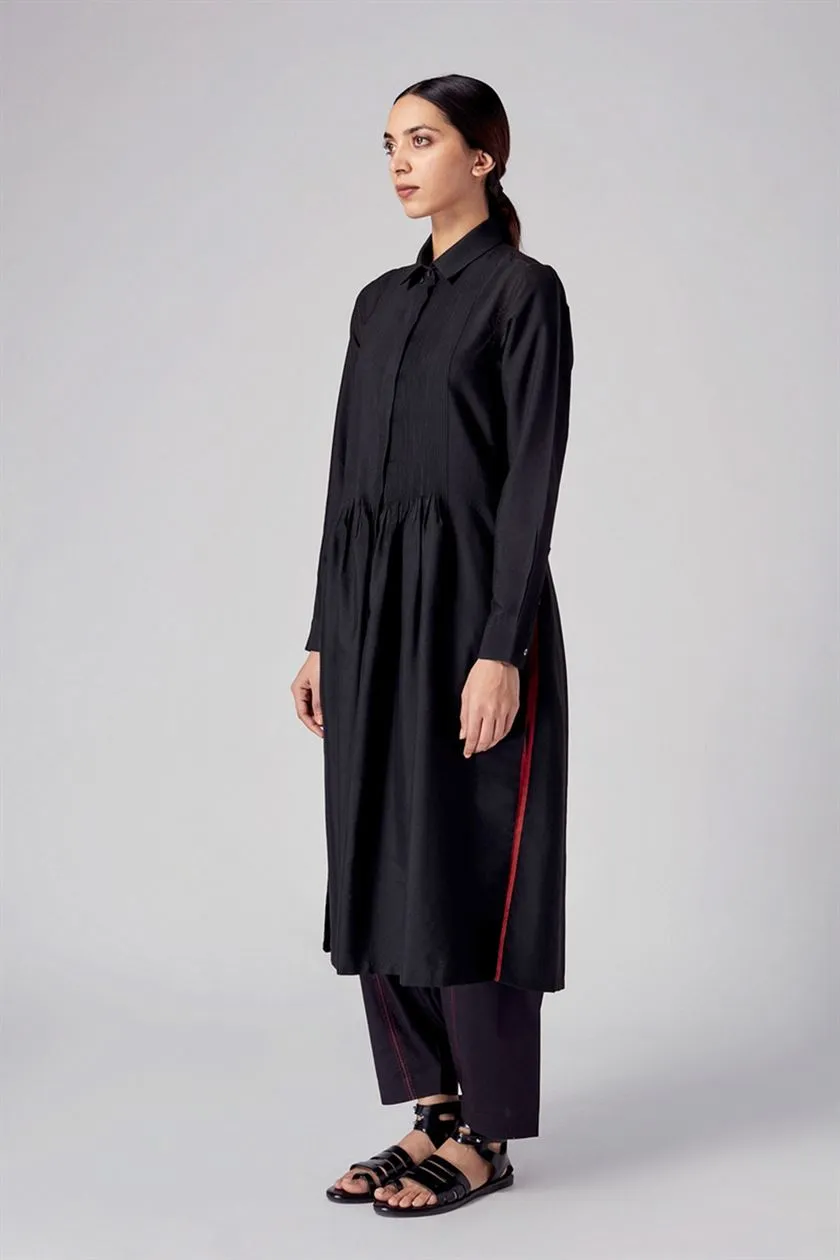 Rajesh Pratap Singh   I   Vira pintuck dress  Black  4SC-17/4KT B  Women classic collection