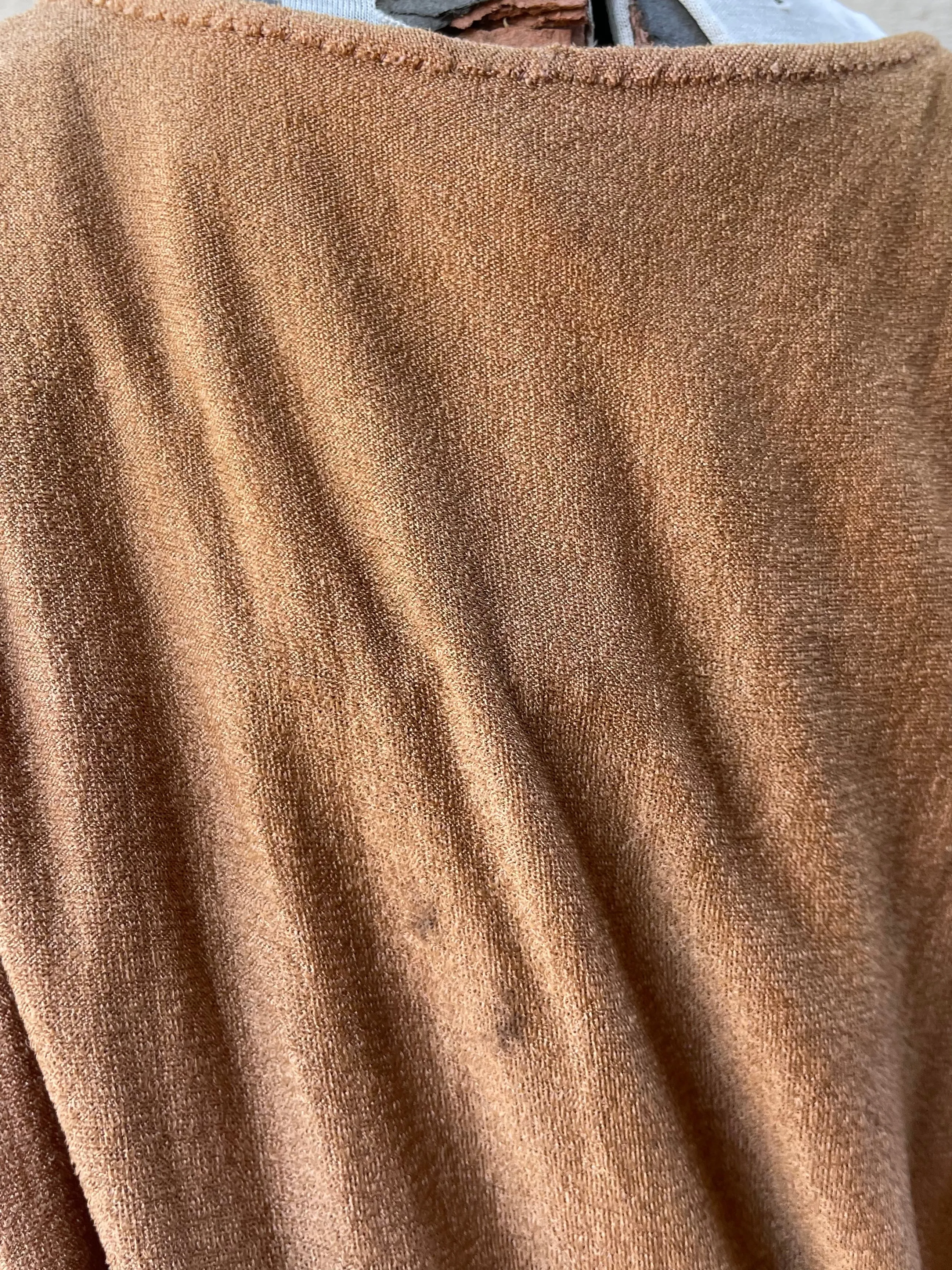 Rare Roaring 20's Bronze Silk Knit Fringe Dress