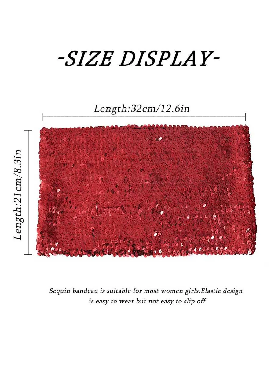 Red Sequin Tube Top
