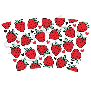 Red Strawberry 24oz Wrap