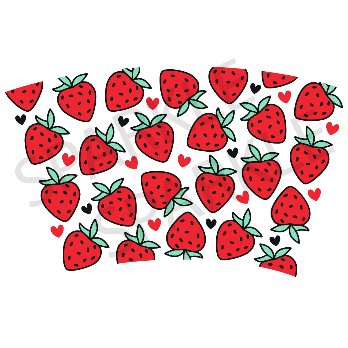 Red Strawberry 24oz Wrap