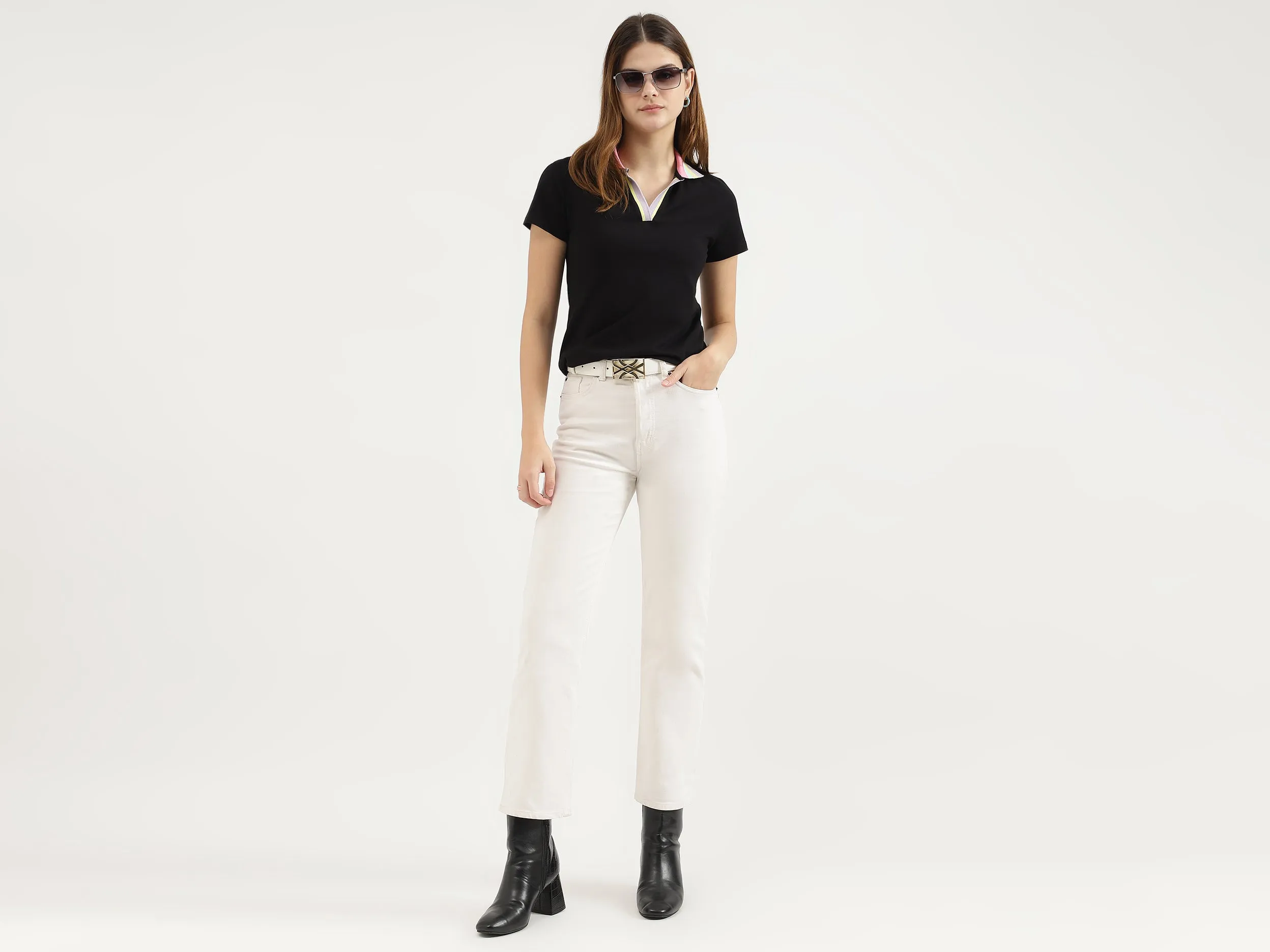 Regular Fit Polo Neck Solid T-Shirts