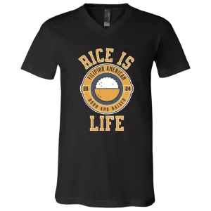 RIce is Life Unisex Jersey V-Neck T-Shirt