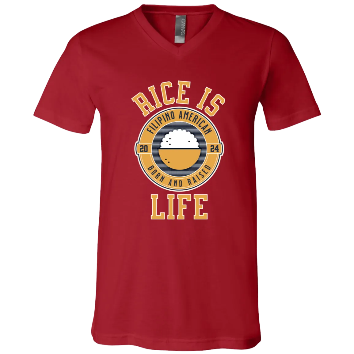 RIce is Life Unisex Jersey V-Neck T-Shirt
