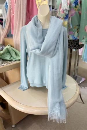Richard Grand Blue Scarf with Sequins