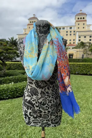 Richard Grand Sealife Cashmere Scarf