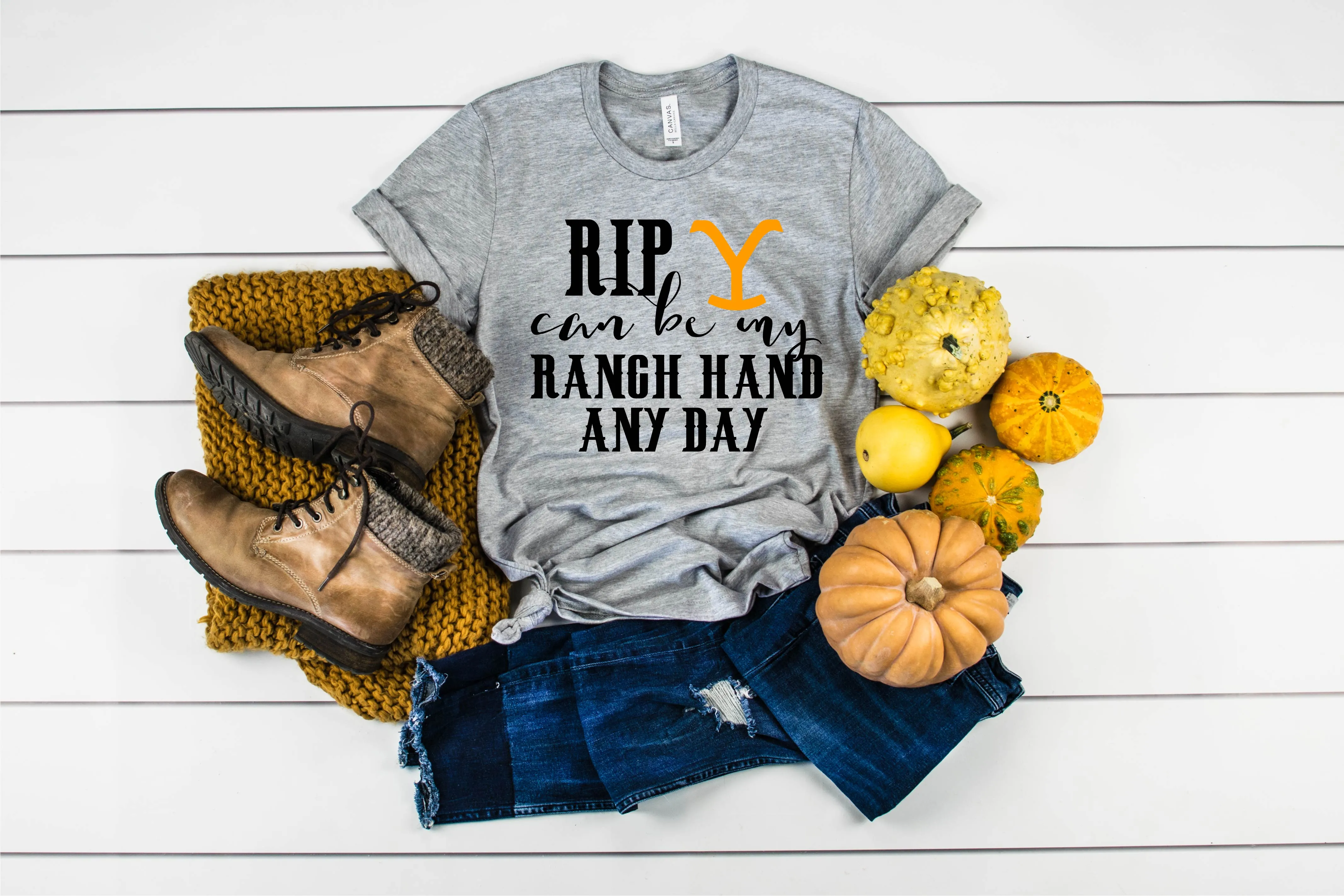 Rip Can Be My Ranch Hand Shirt - Yellowstone TV Show Shirt - Rip Wheeler Shirt - Dutton Shirt - Ranch Shirt Country  Unisex Tri-Blend Crew
