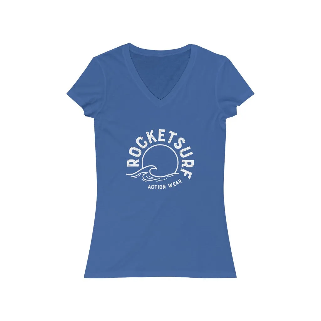 RocketSurf Women's Short Sleeve V-Neck Tee