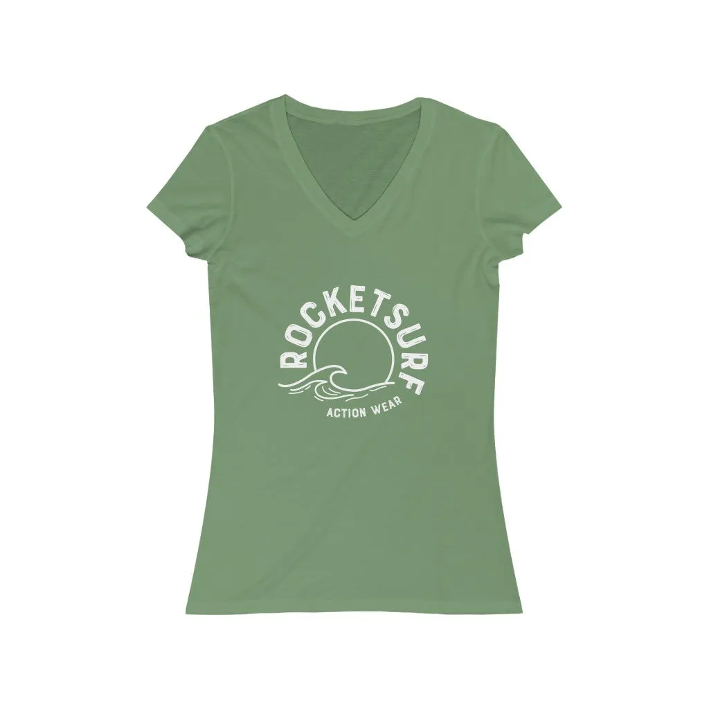 RocketSurf Women's Short Sleeve V-Neck Tee