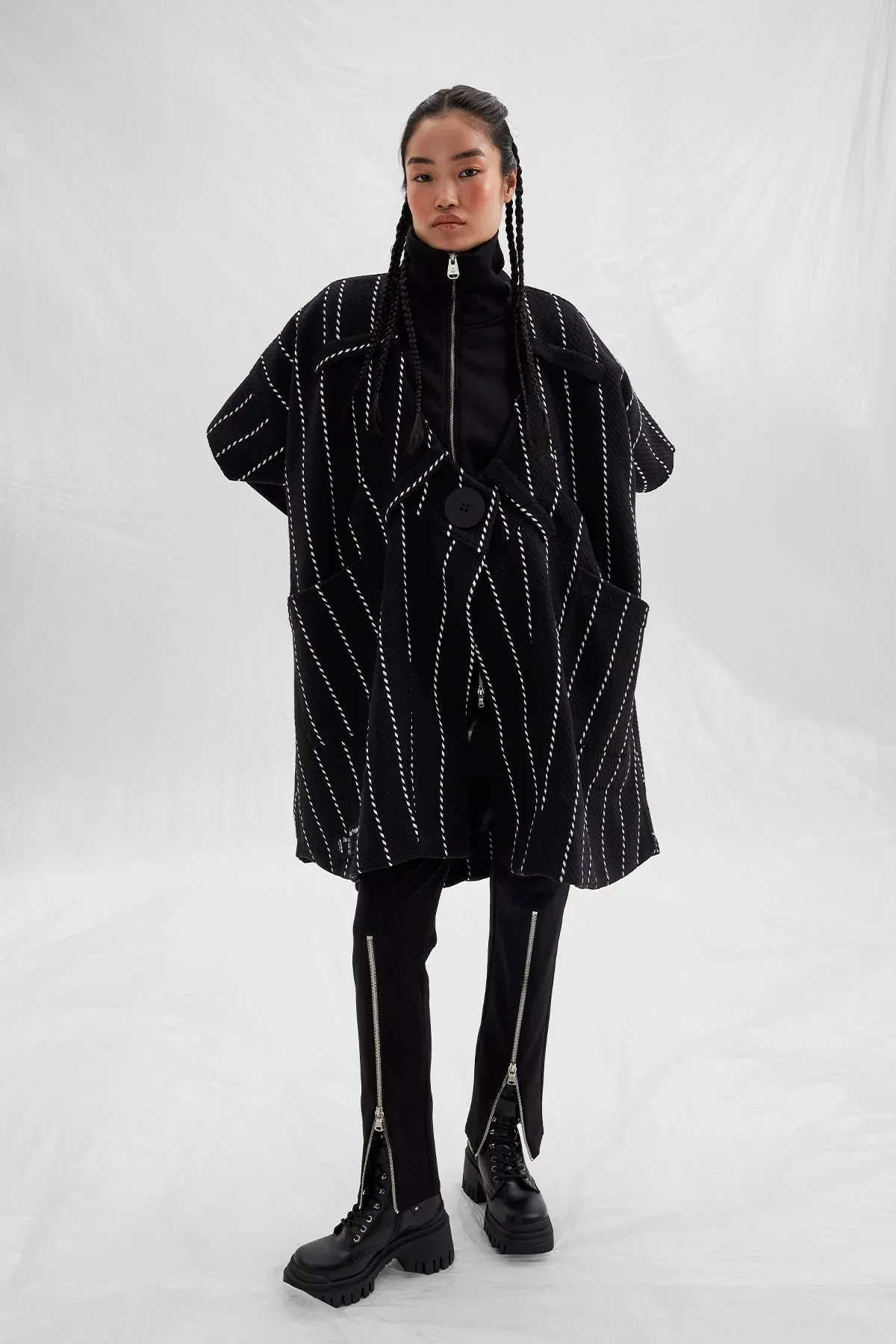 ROMA OVERSIZED STRIPED CARDIGAN 14457