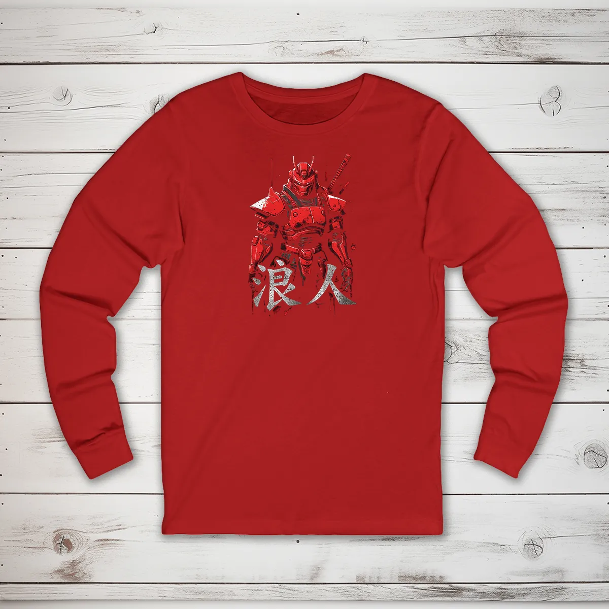Ronin Robot Kanji Long Sleeve T-Shirt